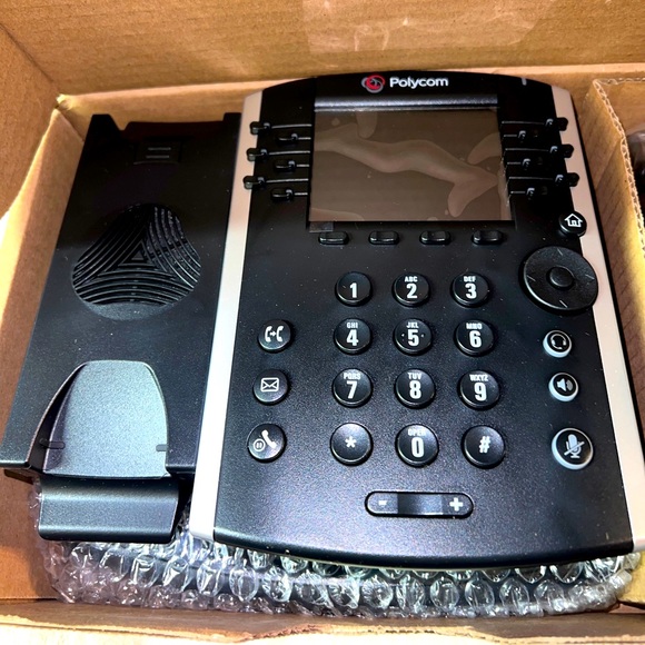 Polycom VVX 411 Gigabit PoE 12-line IP Desktop Phone - Black - New - Picture 2 of 7
